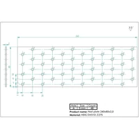 Kép 2/2 - Összekötő lemez horganyzott perforált 80x240x2mm