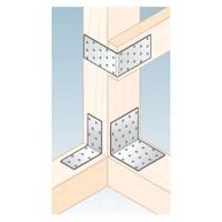 Kép 3/3 - Sarokösszekötő Lemez 80X80X40mm Fekete