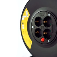 Kép 3/4 - Technik kábeldob (4 utas) fekete 25m