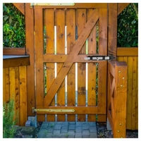 Kép 3/4 - Tolózár + Ütköző Gombos 250X41mm Fekete