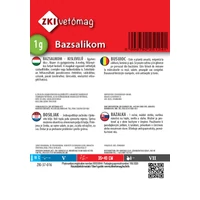 Kép 2/2 - ZKI Fűszernövény Bazsalikom (Kislevelű) vetőmag 1g
