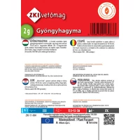 Kép 2/2 - ZKI Gyöngyhagyma (Fertődi ezüstfehér) vetőmag 2g