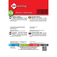 Kép 2/2 - ZKI Virágmag (Petúnia alacsony sokvirágú színkeverék) vetőmag 0,1g