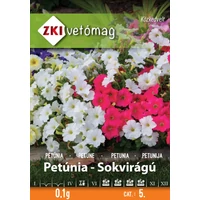 Kép 1/2 - ZKI Virágmag (Petúnia alacsony sokvirágú színkeverék) vetőmag 0,1g
