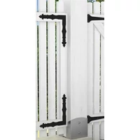 Kép 4/4 - Zsalu L Sarokvas 100X100X15mm Díszes Fekete