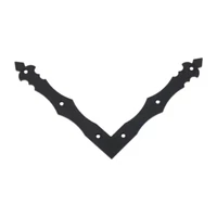 Kép 1/4 - Zsalu L Sarokvas 200X200X30mm Díszes Fekete