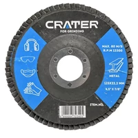 Kép 2/2 - Crater lamellás csiszolótányér barna (fém) 125mm A60