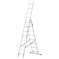 Kép 1/2 - DRABEST többcélú alu létra 3x8 fokos