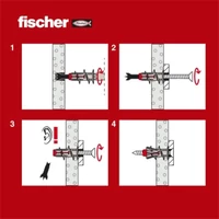 Kép 2/3 - fischer DuoBlade önfúrós gipszkarton dübel 8x28mm