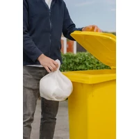 Kép 2/2 - Háztartási Kuka Kerekes 120L sárga (szelektív műanyag)