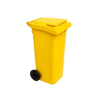 Kép 1/2 - Háztartási Kuka Kerekes 120L sárga (szelektív műanyag)
