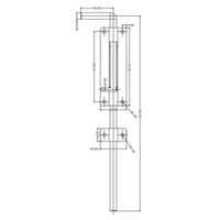 Kép 2/2 - Kaputolózár Horganyzott 300x120x40mm