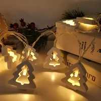 Kép 3/4 - Modee karácsonyi beltéri led dekor világítás karácsonyfa elemes 10 ledes - 90cm