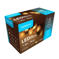 Kép 2/4 - Modee karácsonyi beltéri led dekor világítás toboz elemes 10 ledes - 135cm