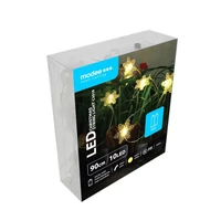 Kép 2/4 - Modee karácsonyi beltéri led dekor világítás hópehely elemes 10 ledes - 90cm