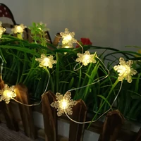 Kép 3/4 - Modee karácsonyi beltéri led dekor világítás hópehely elemes 10 ledes - 90cm