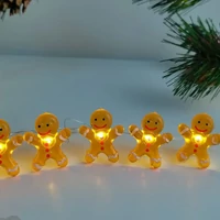Kép 3/4 - Modee karácsonyi beltéri led dekor világítás mézeskalács elemes 10 ledes - 90cm