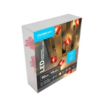 Kép 2/4 - Modee karácsonyi beltéri led dekor világítás ajándékcsomag elemes 10 ledes - 90cm