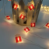 Kép 3/4 - Modee karácsonyi beltéri led dekor világítás ajándékcsomag elemes 10 ledes - 90cm