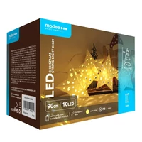 Kép 1/4 - Modee karácsonyi beltéri led dekor világítás nagy csillagok elemes 10 ledes - 90cm