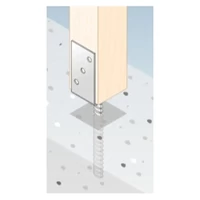 Kép 3/3 - Oszloptalp "U" betonozható sárga horganyzott 150mm