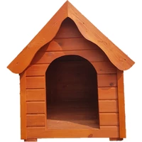 Kép 3/5 - Fa kutyaház zsindelyes tetővel "Jázmin" 70 x 90 x 95 cm