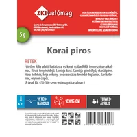 Kép 2/2 - ZKI Retek (Korai Piros) Vetőmag 5G