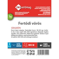 Kép 2/2 - ZKI Sárgarépa (Fertődi Vörös) Vetőmag 5G
