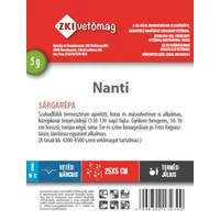 Kép 2/2 - ZKI Sárgarépa (Nanti) Vetőmag 5G