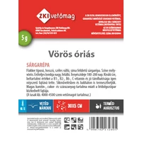 Kép 2/2 - ZKI Sárgarépa (Vörös Óriás) Vetőmag 5G