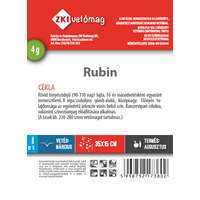 Kép 2/2 - ZKI Cékla (Rubin) vetőmag 4g