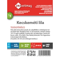 Kép 2/2 - ZKI Tojásgyümölcs / Padlizsán (Kecskeméti Lila) Vetőmag 1G