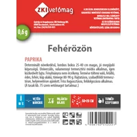 Kép 2/2 - ZKI Paprika (Fehérözön) Vetőmag 0,5G