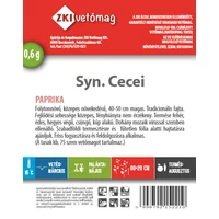 Kép 2/2 - ZKI Paprika (Syn. Cecei) Vetőmag 0,5G