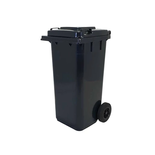 Háztartási Kuka 120 L Fekete Kerekes