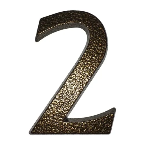 Alumínium Házszám "2" Barna 10cm