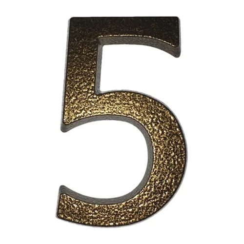 Alumínium Házszám "5" Barna 10cm