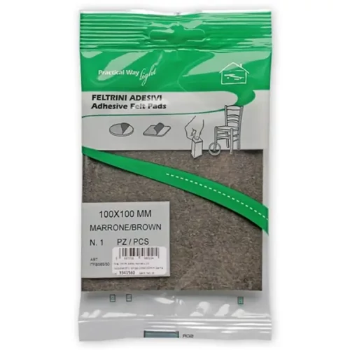 Csúsztatófilc Öntapadó 100X100mm Barna