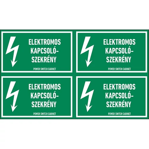 Elektromos Kapcsolószekrény 6X10cm (4db)