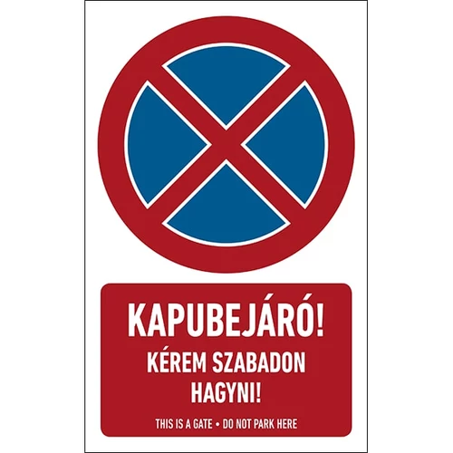 Kapubejáró! Öntapadós Matrica 25X40cm Kapubejáró! Öntapadós Matrica 25X40cm