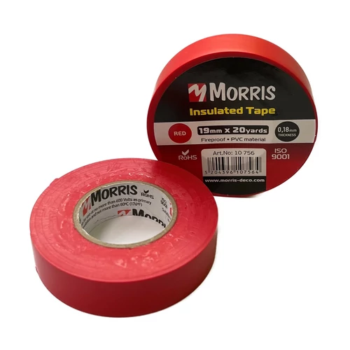 Morris Szigetelőszalag 19mm 18M Piros