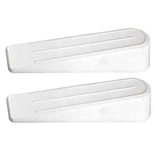 Ajtókitámasztó-Ék Műanyag 10cm Fehér (2db)