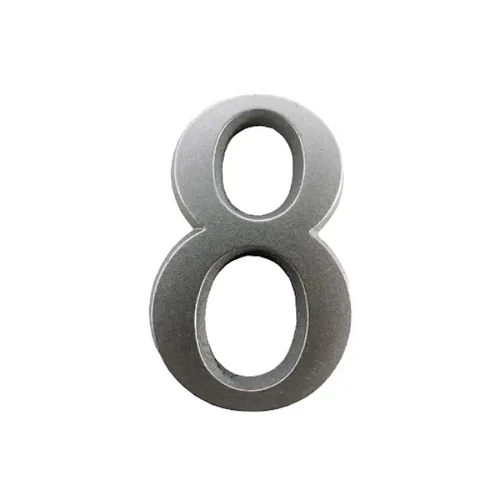Ajtószám Öntapadós Matt Ezüst "8" 4,5cm