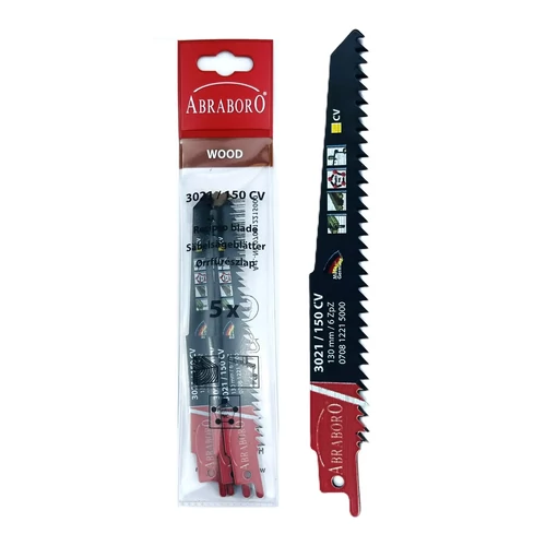 Abraboro orrfűrészlap TPI:6 (fa, műanyag) 130mm (5db)