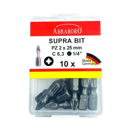 Abraboro SUPRA behajtótüske 25mm PZ2 (10db)