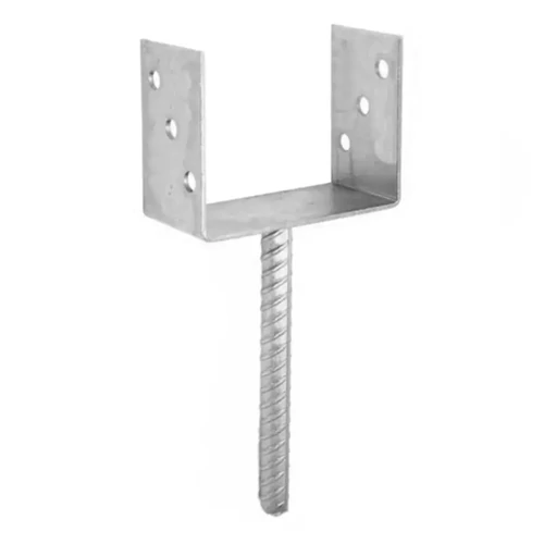 Oszloptalp "U" betonozható horganyzott 100mm