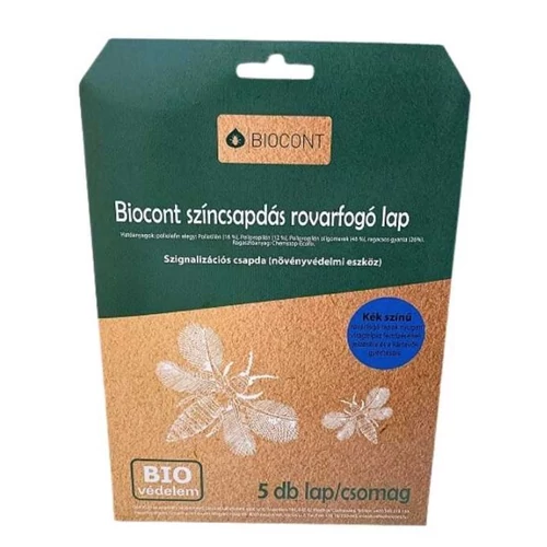 Biocont kék rovarfogó lap A5 (5db)