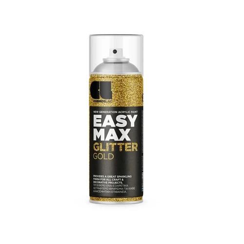 Cosmos Lac Easy Max csillogó csillámfesték spray 400ml arany