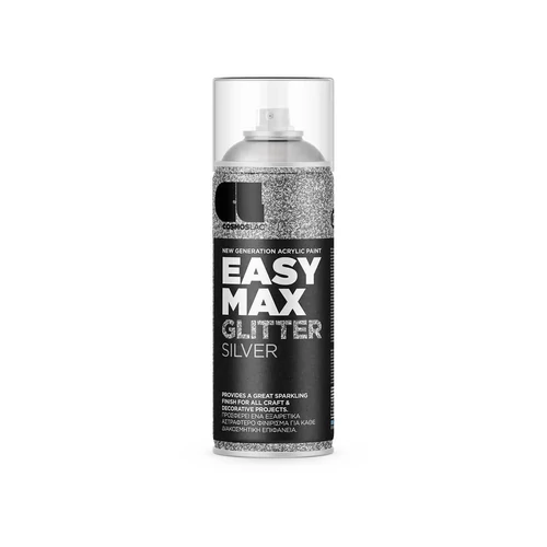 Cosmos Lac Easy Max csillogó csillámfesték spray 400ml ezüst