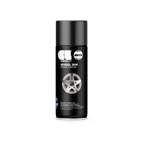 Cosmos Lac keréktárcsa festékspray 400ml black diamond (metálfekete)